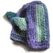 CLEARANCE SALE Medium Chunky Mittens in Greens, Blue & Purple.Accessories, Winter Warmers.
