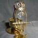 Austrian Crystal 24K Gold Plated owl candle holder
