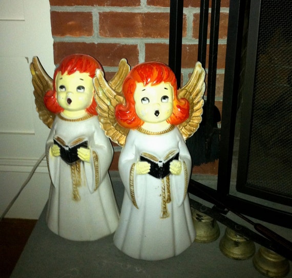 2 vintage singing angels christmas decorations outdoor 2 vintage singing angels christmas decorations outdoor