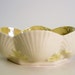 Vintage Belleek Yellow Shell Porcelain Bonbon Candy Dish Made in Ireland