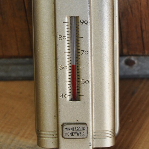 Antique Minneapolis Honeywell Thermostat 1940s Vintage Home