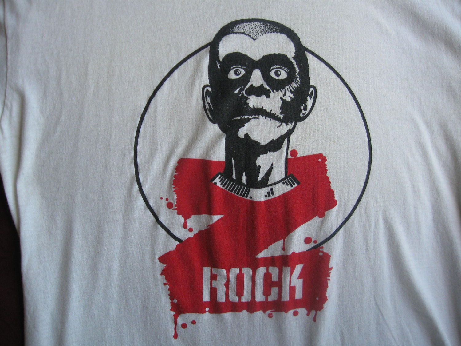 Vintage 80's Z Rock Shirt Zombie Head Dallas Texas