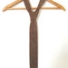 Light Brown Wool Knit Tie. Square Bottom. Made in the USA