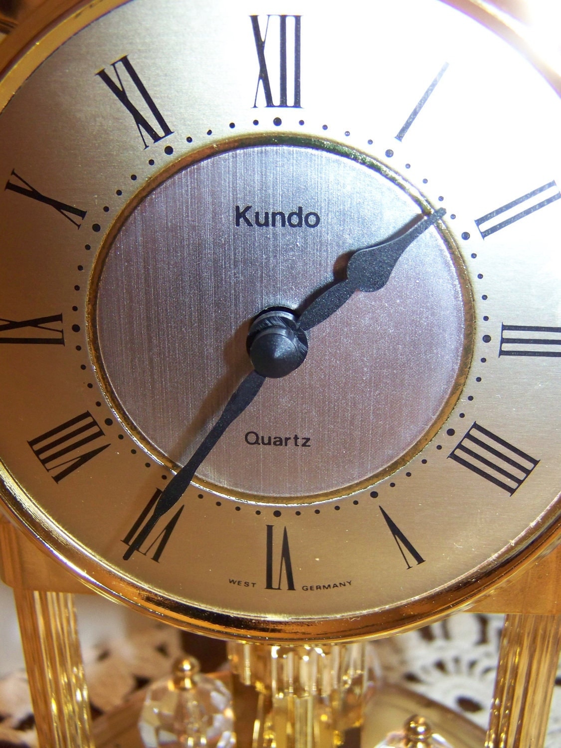 Vintage Quartz Kundo Anniversary Clock West Germany Works