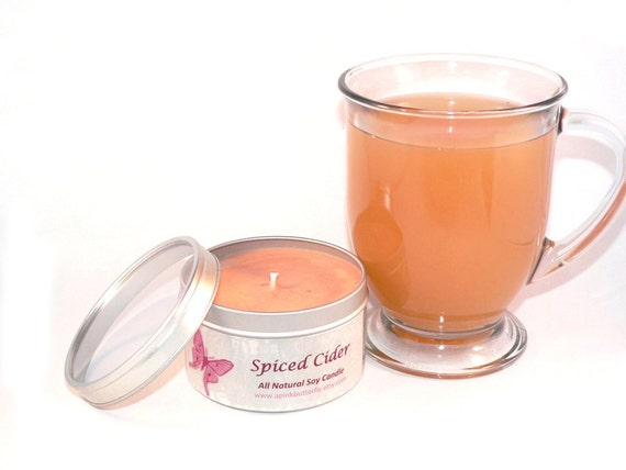 Spiced Cider Soy Candle -- 8 oz Tin