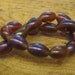 iris topaz oval czech glass bead strand cz1188