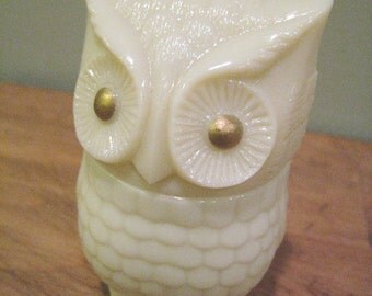Vintage Owl Avon Cream Sachet Bottle