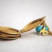 Black Friday Cyber Monday Necklace. Vintage, Locket, Peony, Gold, Swallow, Blue. Handmade RIPE Jewelry: Vintage Peony Locket Necklace