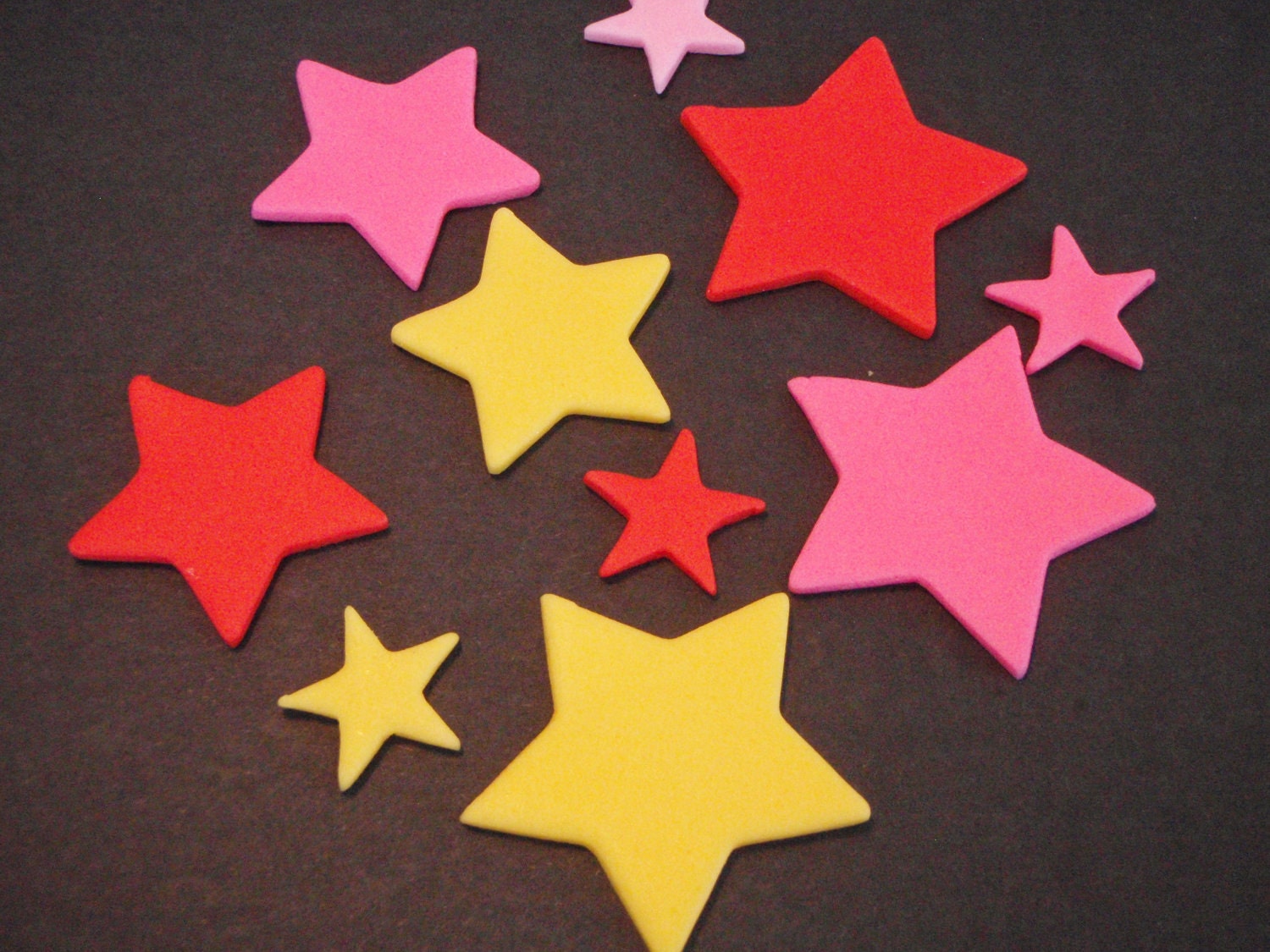 Fondant Stars can be used for Cupcake Toppers or Cake
