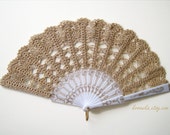 Lace wedding hand fan in GOLD, luxury gold accessory, wedding bouquet alternative, bridal accessory, bridesmaid