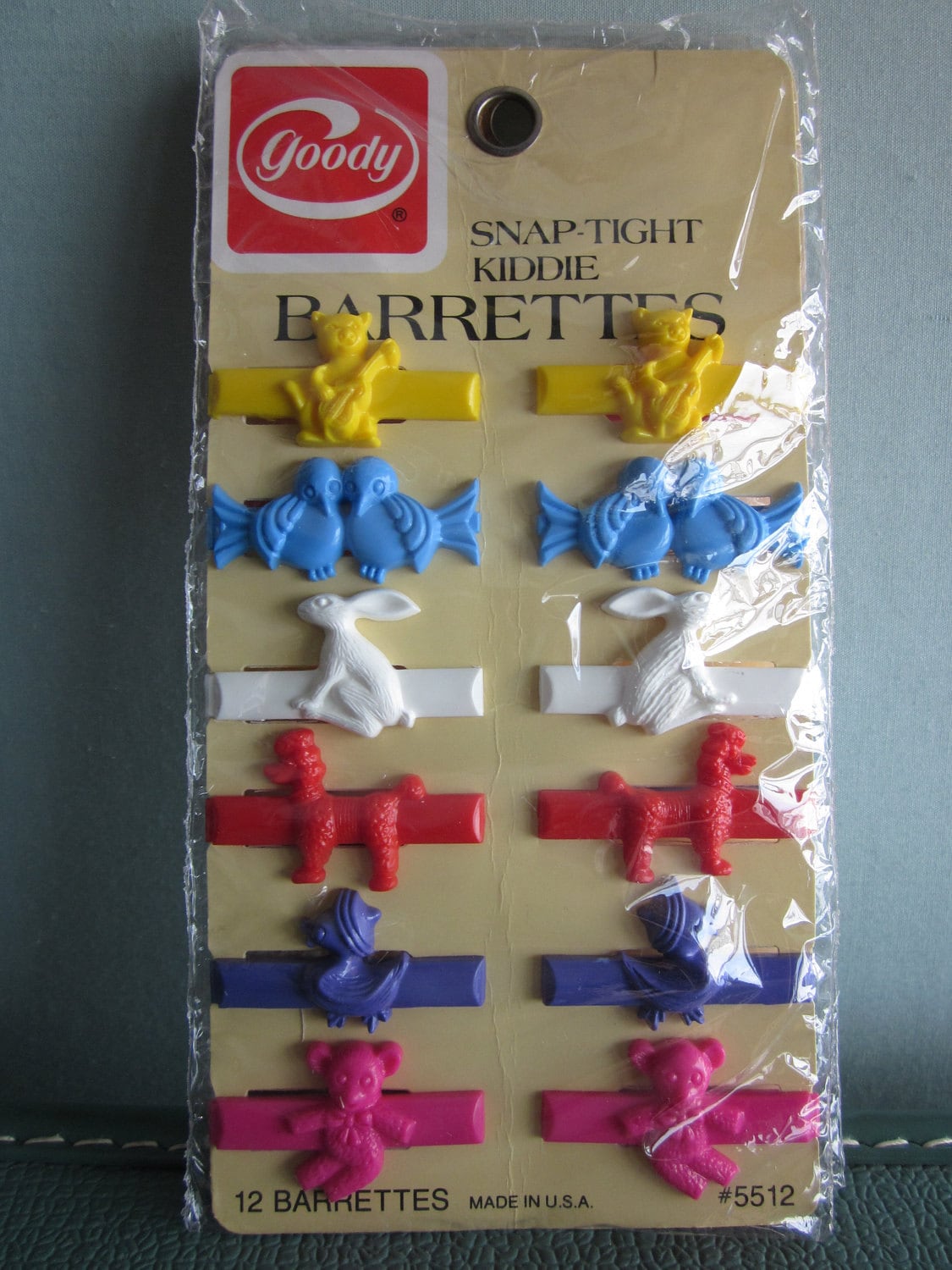 Vintage Goody barrettes plastic children's hair clips new