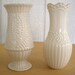 vintage lenox vase 80s ivory candlewicking pattern bud vase 2 gold gilt trim
