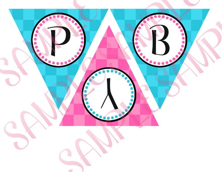 1950's Birthday Party Banner by creativelyexpressive on Etsy