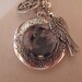 Gothic, Dark Arts Raven Image Locket Necklace