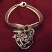 Locket Bracelet Traditional Vintage Silver Spoons recycled charms