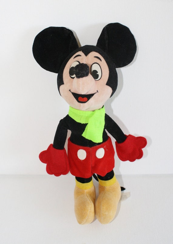 Vintage 1960s MICKEY MOUSE plush Made in Japan by goldenowlvintage