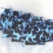 Party Favor Bags, Gift bags, treat bags, Birthday party bags, 8 Blue Flame Medium Drawstring Pouches, 3"x4",