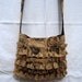 French Chic Crossbody Bag Burlap Purse