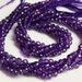 Full 13" strand purple AMETHYST micro faceted round beads 3.5mm