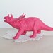 large pink dinosaur toy