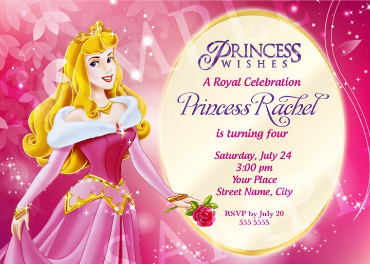 Princess Invitation Card Design 10