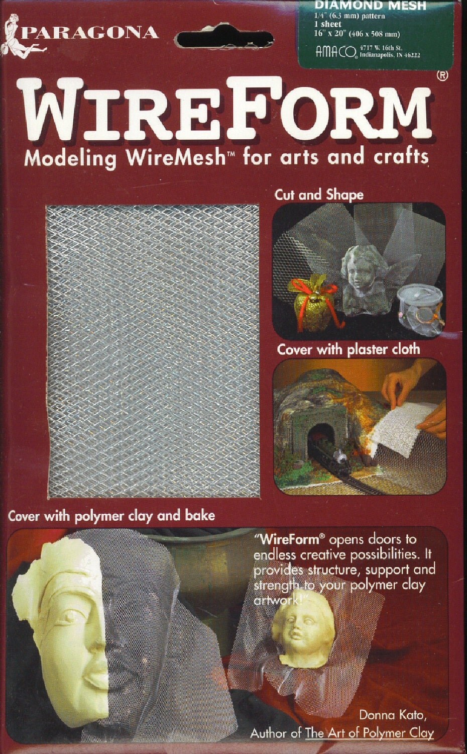 WIREFORM Modeling Wire Mesh Arts Crafts Polymer Clay 1 Sheet