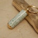 Handmade Pill Holder Key Chain- Green Corian