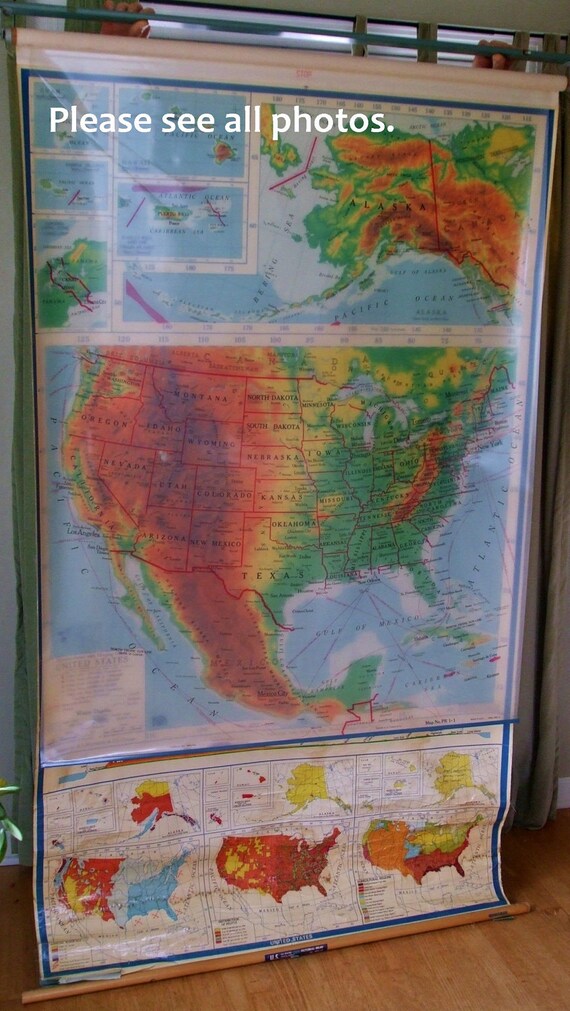 United States Pull-down Map / USA Wall Map by LaurasLastDitch