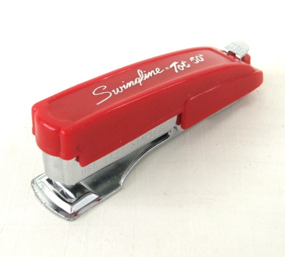 Vintage Swingline Tot 50 Stapler Made in USA Red