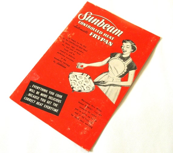 Vintage Sunbeam Electric Fry Pan Skillet Instruction Manual