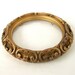Small Gold Decor Round Picture Frame Molded Plastic