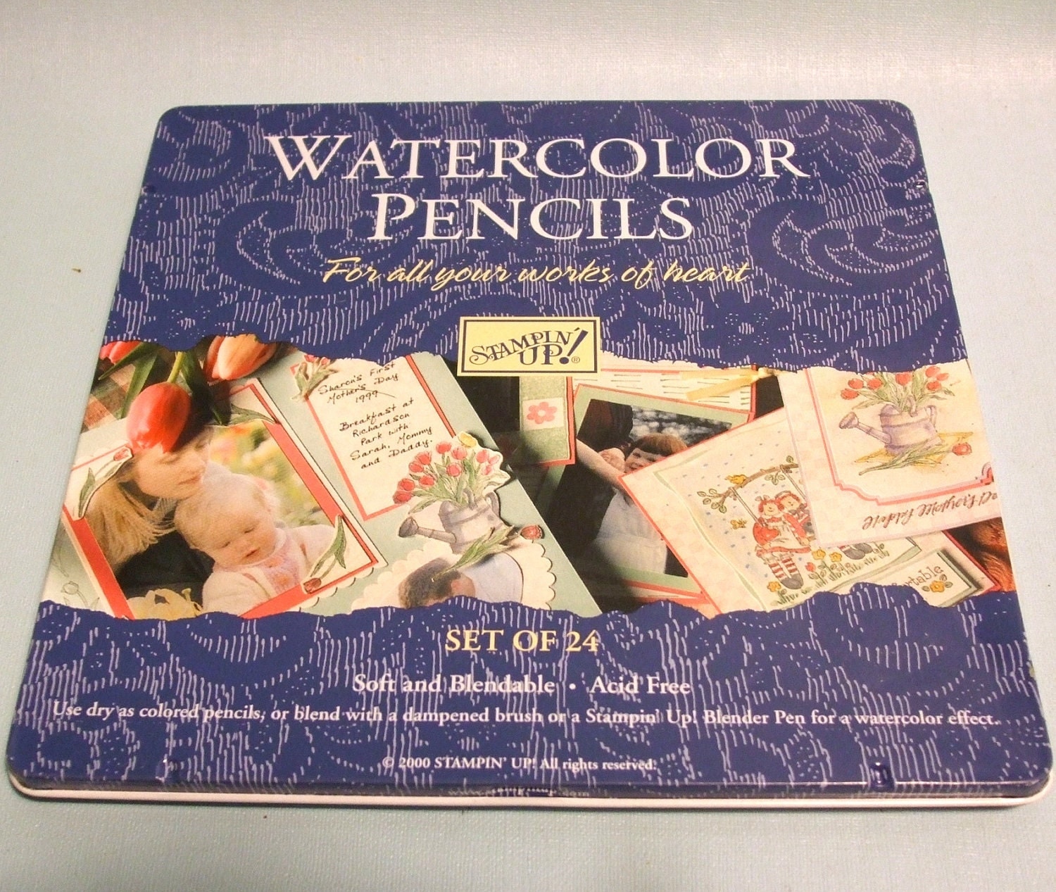 Stampin' Up Watercolor Pencils Set of 24 Colored Pencils