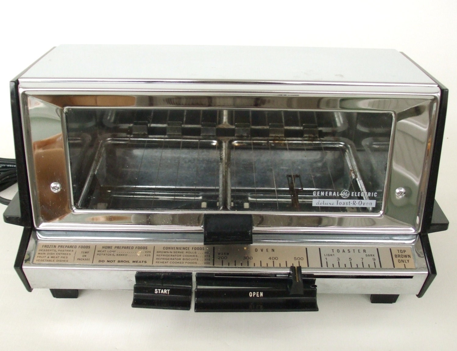 Vintage Toaster Oven Chrome GE General Electric Made in USA