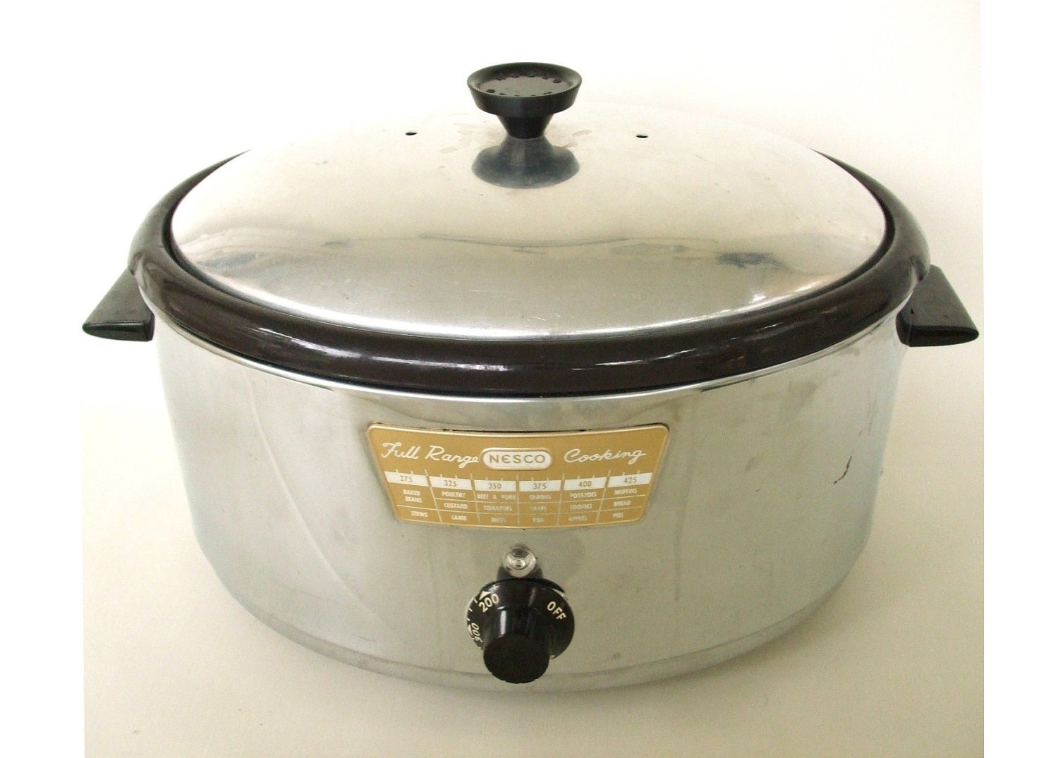 Nesco Roaster Oven Slow Cooker 6 Qt & Insert Vintage