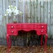 RESERVED Pin Up Pink Vintage French Desk Paris Apartment Vanity