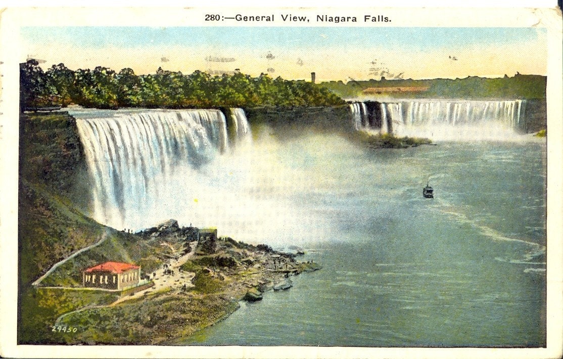 Niagara Falls 1934 Vintage Postcard by PostCardsFromtheEdge