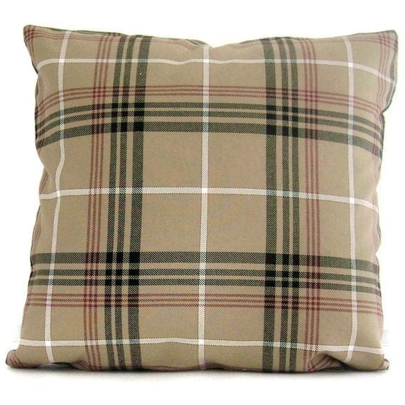 Items similar to Burberry Plaid Decorative Pillow Cover 18x18, 20x20 or