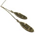 Leaves necklace: brass chain, leaf necklace, choker, handmade jewellery, fall fashion jewelry