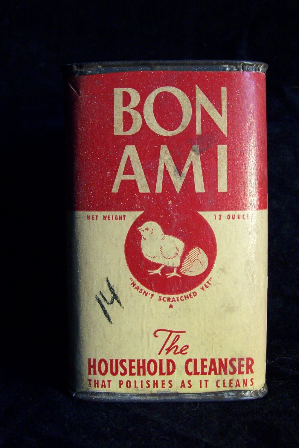 vintage BON AMI kitchen cleanser box and original contents of