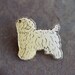 Enamel Puppy Brooch