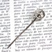 Tiny Weenie Mercedes Benz Stick Pin - Silvery Miniature Tie pin