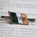 Irish Eire Country Flag Badge- Antique Small Brass and Enamel Brooch Pin - Souvenir from Ireland
