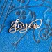 Joyce - Golden Name Small Brooch or Scarf Holder