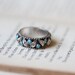 RESERVED for JESSICANNIE Antique Sterling Silver Leafs and Turquoise Ring