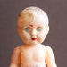 Antique Plastic Baby Boy Doll with movable Light Green eyes and Jointed Limbs - Made in Hong Kong