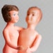 Adam and Eve - Cute Vintage Doll Couple - For Altered arts Mixed Media doll making