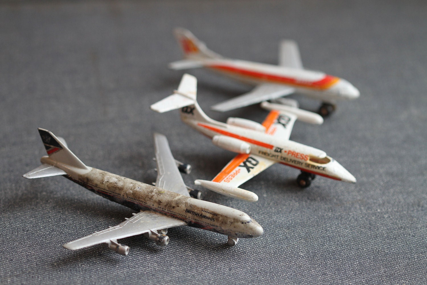 Vintage 1973 Matchbox Diecast Metal Airplanes