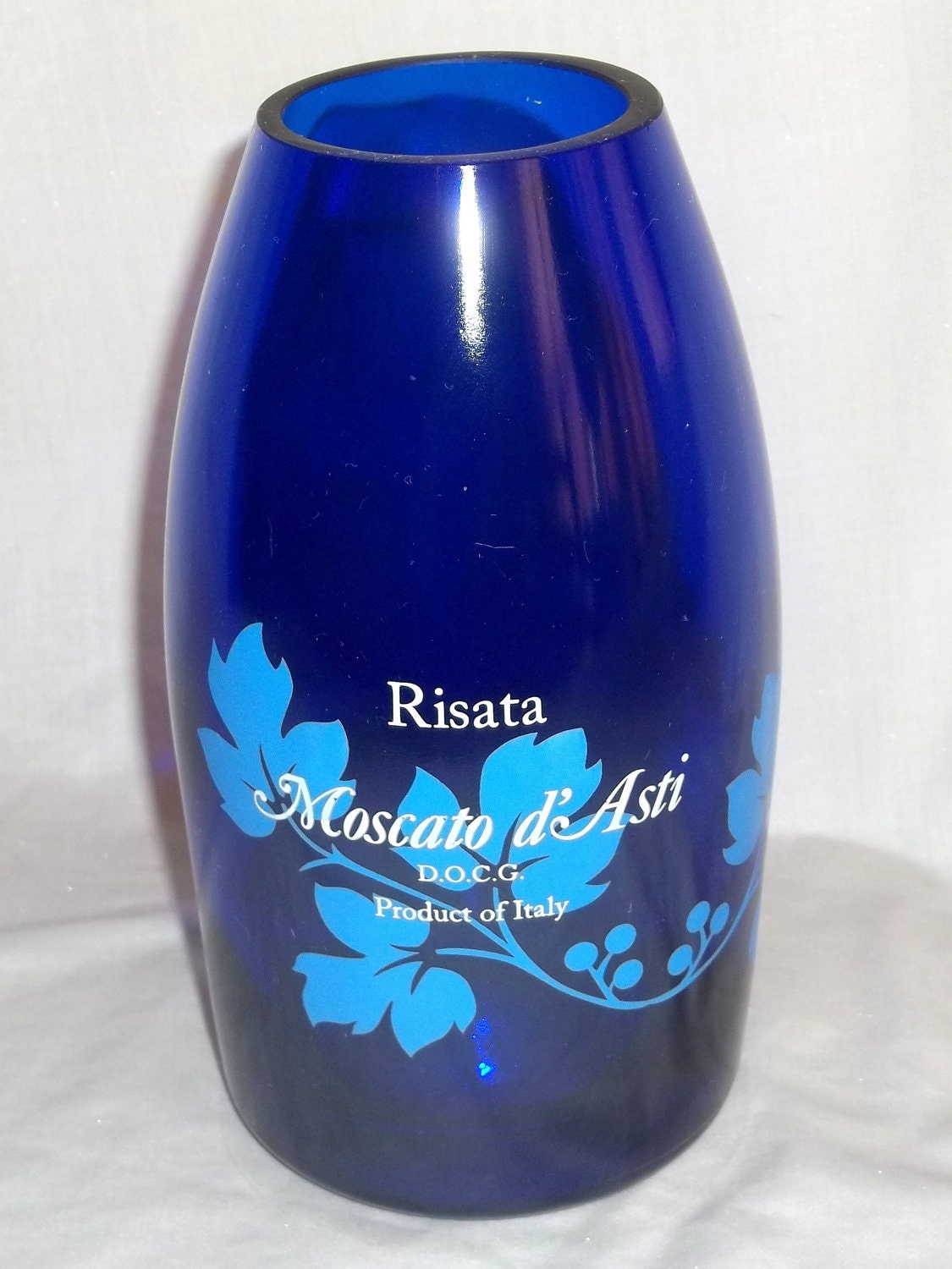 Moscato d' Asti Wine Bottle Vase by GroovyGreenGlass on Etsy