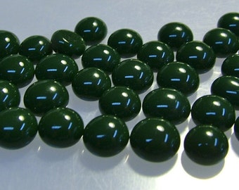 Kiln Formed Opaque Green Glass Bubbles 40 Pieces (B219)