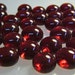 Kiln Formed Transparent Ruby Glass Bubbles 61 Pieces (B298)